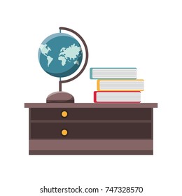 desk vector illustration