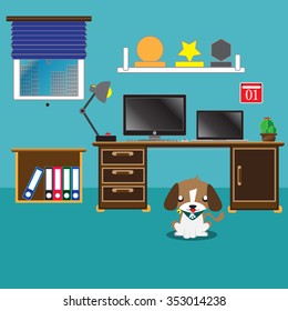 desk work at home
