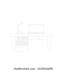 desk for work and learning