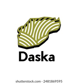 Deska world map vector design template, graphic style isolated on white background, suitable for your company