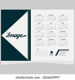 DeskCalendar Design 2021. Modern and Creative New year Calendar