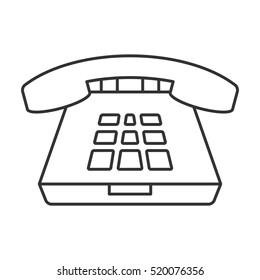 Deskphone thin line icon