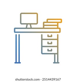 Icono de escritorio Vector ilustración de stock