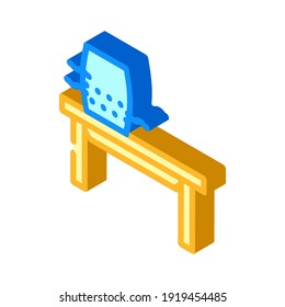 desktop air purifier isometric icon vector. desktop air purifier sign. isolated symbol illustration