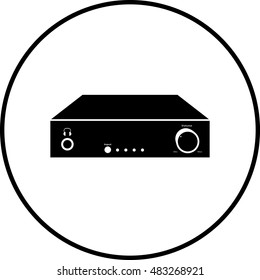 desktop amplifier symbol