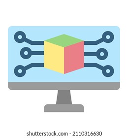 desktop app application installed
install integrated technology web development icon