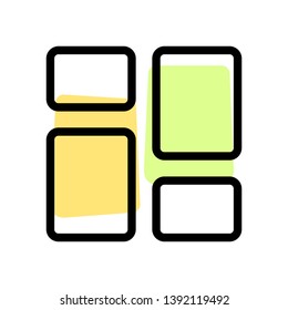 Desktop application templates bar label style page