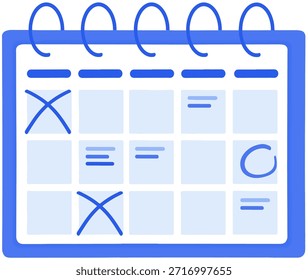 Desktop-Kalender Stichtagssymbol Vektor