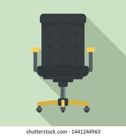 Desktop chair icon. Flat illustration of desktop chair vector icon for web design