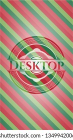 Desktop christmas emblem background.