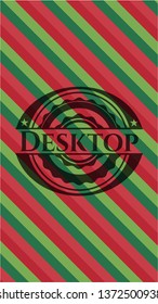 Desktop christmas emblem background.