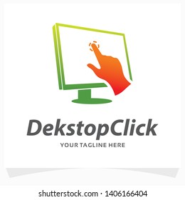 Desktop Click Logo Design Template