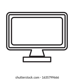 desktop computer device isolated icon vector illustration design