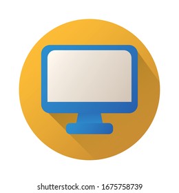 diseño de ilustración vectorial de estilo de bloque de escritorio