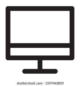 desktop computer display isolated icon vector illustration design