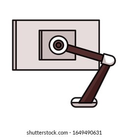diseño de ilustración vectorial de icono aislado en equipos de escritorio