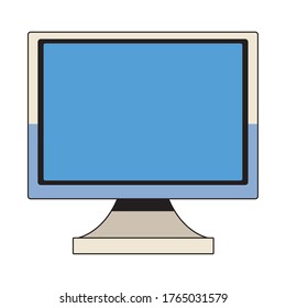 diseño de ilustración de vector de icono aislado para computadora de escritorio