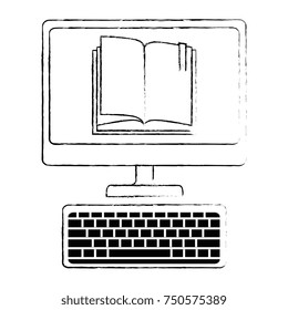 Desktop Computer With Ebook