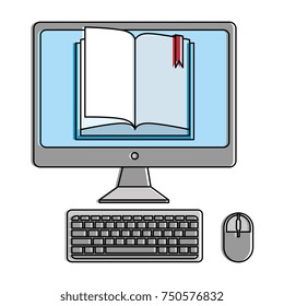 Desktop Computer With Ebook