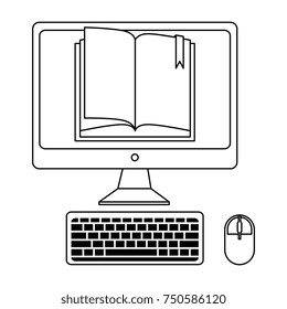 Desktop Computer With Ebook