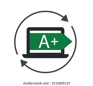 desktop computer and energy performance. Eco Friendly Technology.