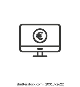 Desktop-Computer mit Euro-Zeichen