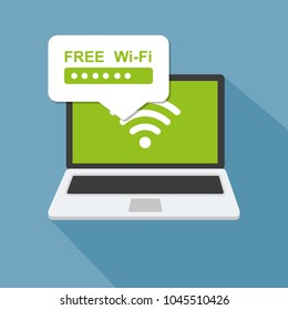 Desktop computer and free wifi