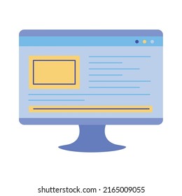icono aislado de gadget de equipo de escritorio