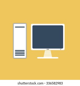 Desktop computer icon.