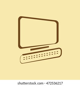 Desktop Computer Icon.