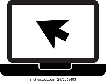 desktop computer icon design eps