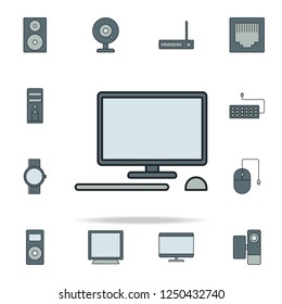desktop computer icon. Devices icons universal set for web and mobile