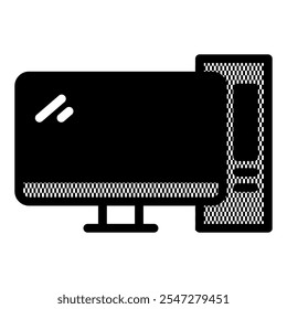 Desktop Computer icon. Computer icon. Electronic device icon