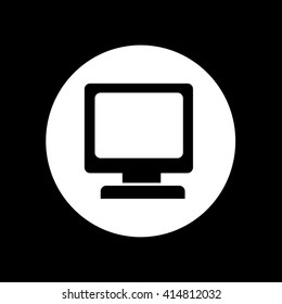 Desktop Computer Icon illustration design