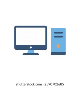 Desktop Computer Icon for School Settings