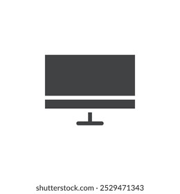 desktop computer icon simple vector symbol