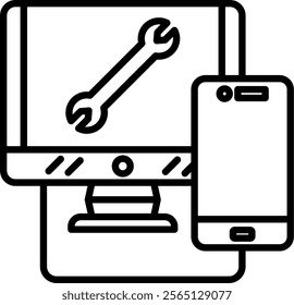 Desktop Computer Icon Symbol Art Sign