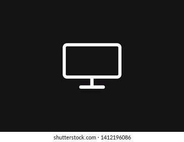 Desktop Computer Icon Symbol Vector Illustration