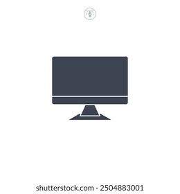 Desktop Computer icon symbol vector illustration isolated on white background