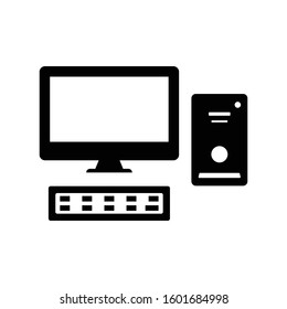 Desktop computer icon, Desktop computer symbol for your web site , logo, app, UI design