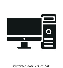 Vektordesign-Vorlage für Desktop-Computersymbol