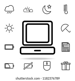 desktop computer icon. web icons universal set for web and mobile on white background