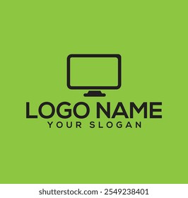 Desktop computer line icon, outline vector sign, linear style pictogram isolated on white. Workplace symbol, logo illustration. Editable stroke. Pixel perfect graphics.