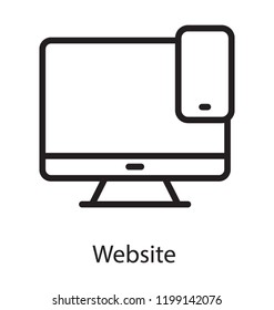 Desktop computer with mobile known as responsive design 