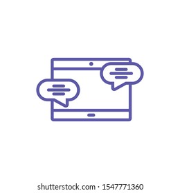 desktop computer screen in white background vector illustration design