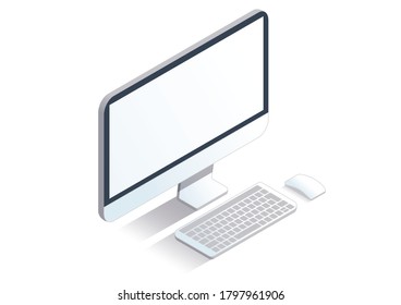 
It is a desktop computer seen from directly above
