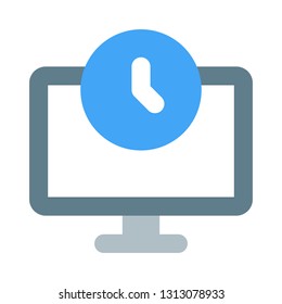 Desktop computer in standby mode after being idle