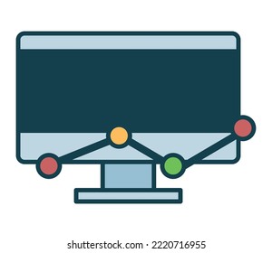 Desktop Computer Tech Device Icon