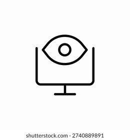 desktop content view icon sign vector