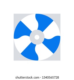 Desktop cooling fan icon - Computer cooling fan sign